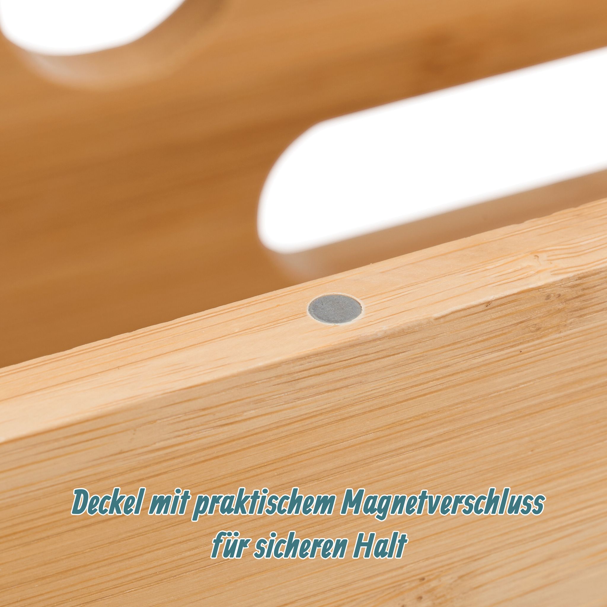 Kabelbox aus Bambus