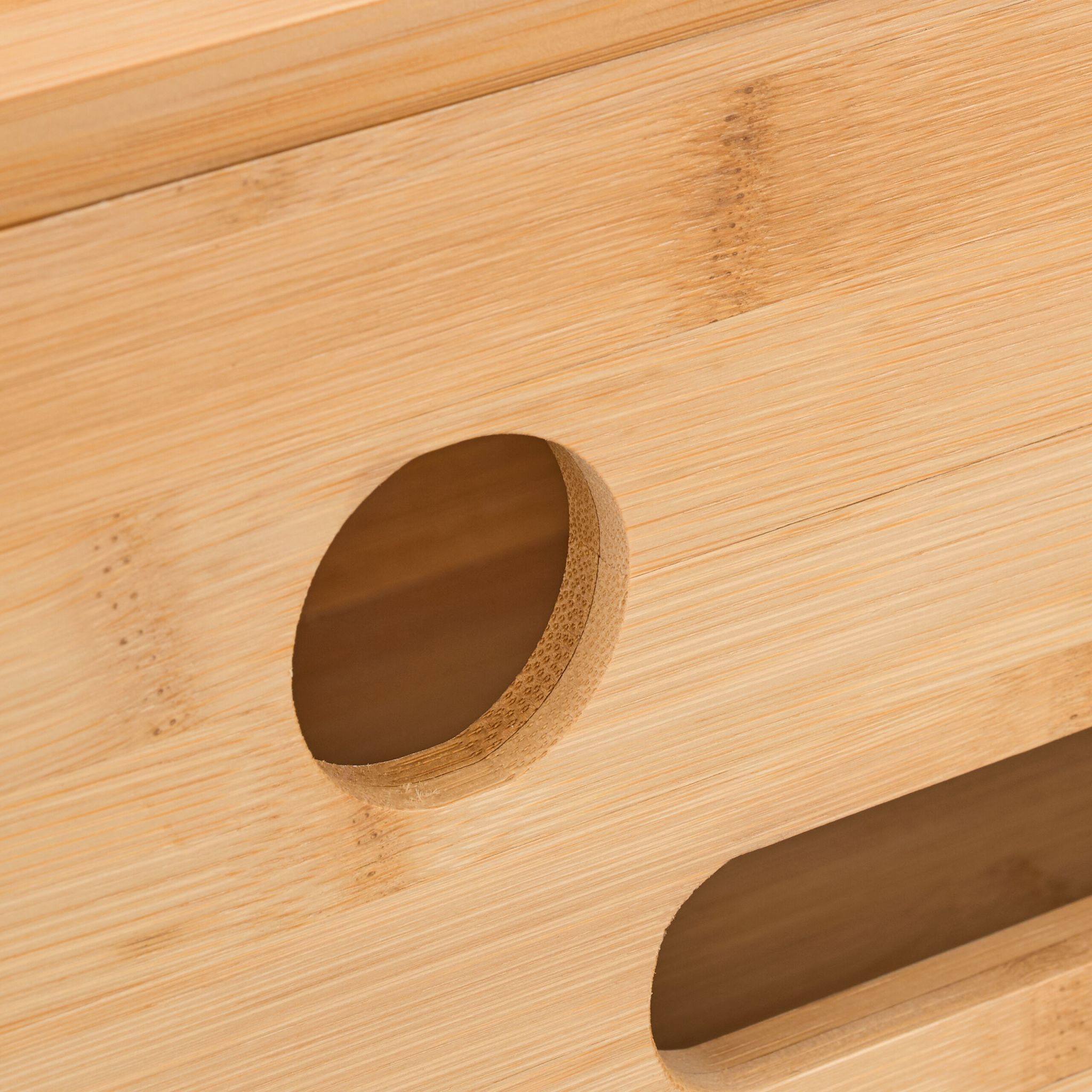 Kabelbox aus Bambus
