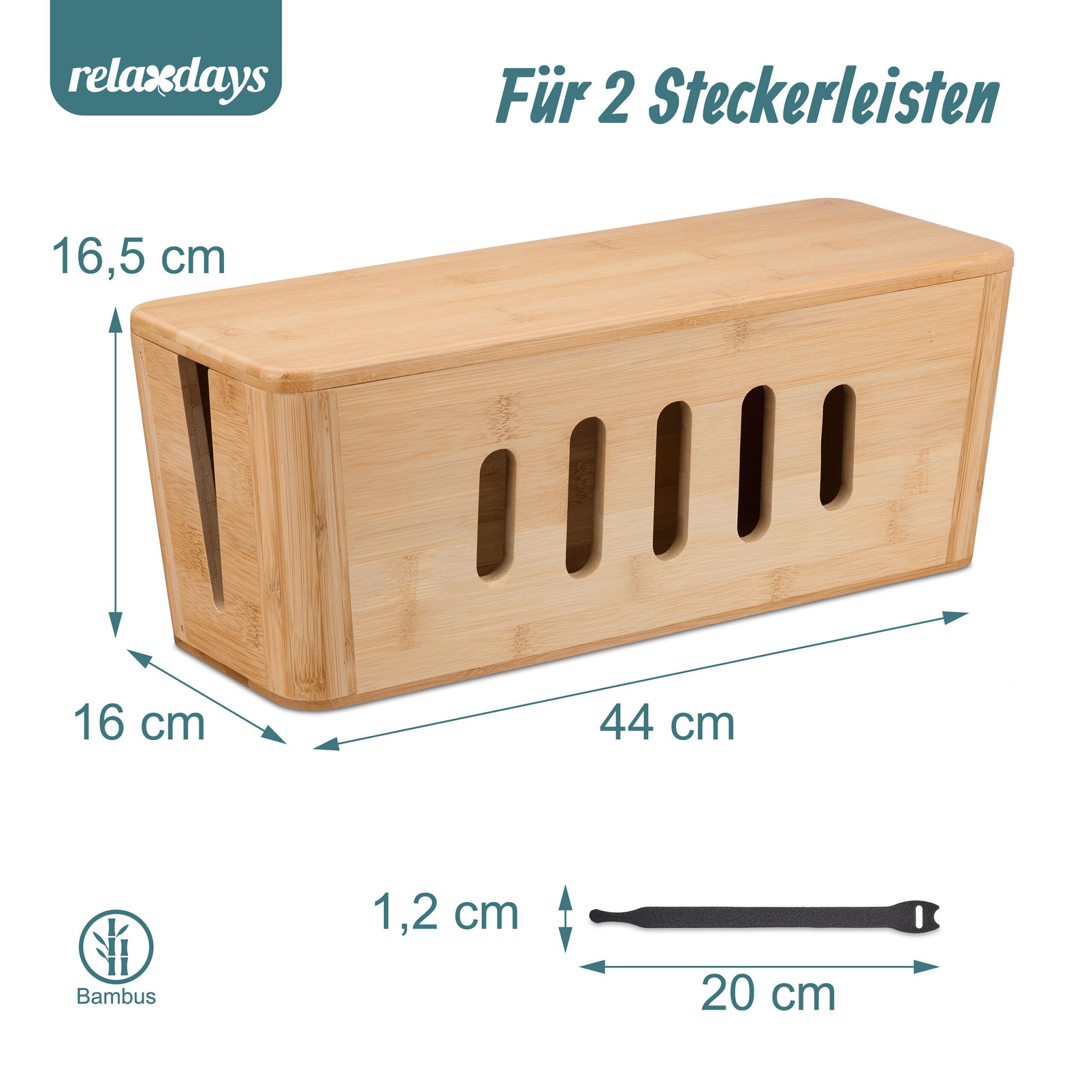Die hochwertige Kabelbox, von der du dir wünschen wirst, sie früher entdeckt zu haben. Genieße das Gefühl eines aufgeräumten und harmonischen Zuhauses. Verwandle Kabel-Chaos in ein Wohngefühl, das begeistert.