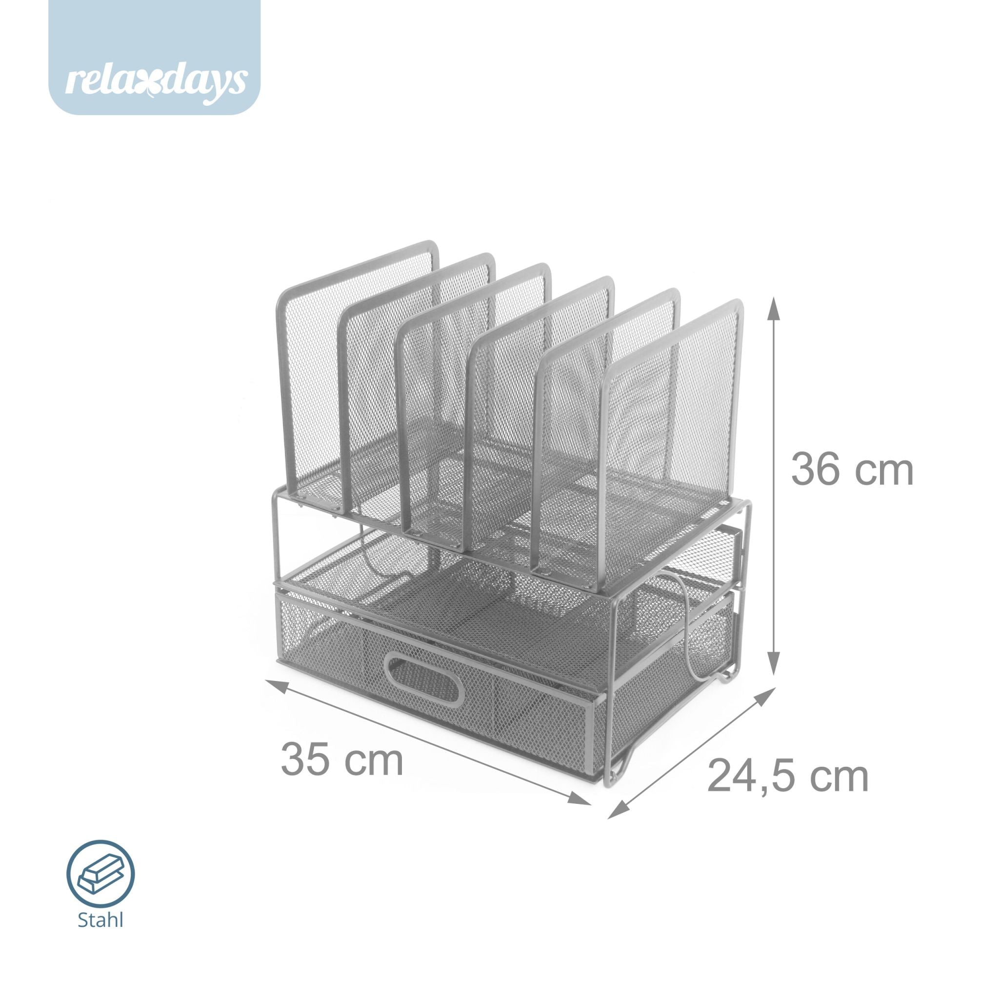 Schreibtisch Organizer mit Schublade – Premium Ordnungssystem für Home Office & Büro