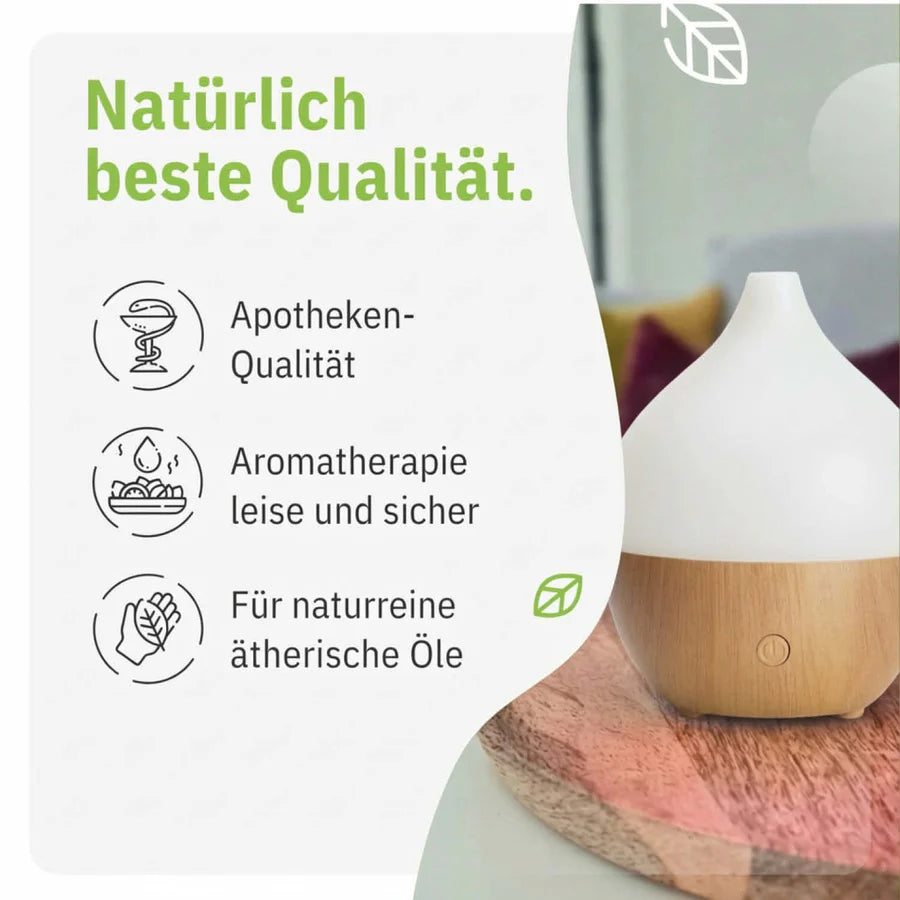Kompakter Aroma USB Diffuser mit LED für ätherische Öle, 100 ml