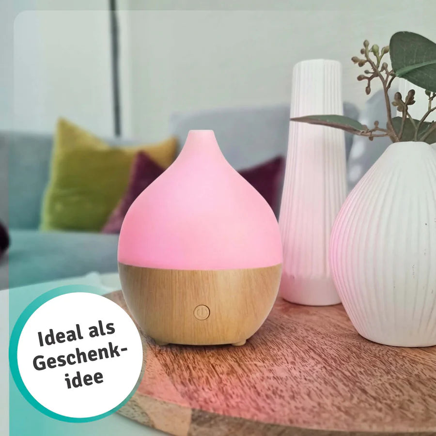 Kompakter Aroma USB Diffuser mit LED für ätherische Öle, 100 ml