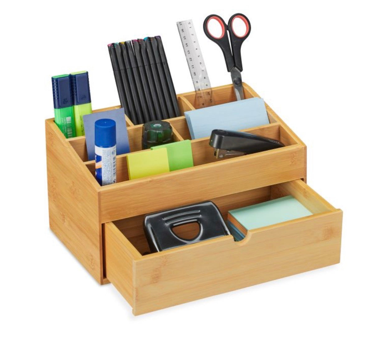 Schreibtisch Organizer Bambus